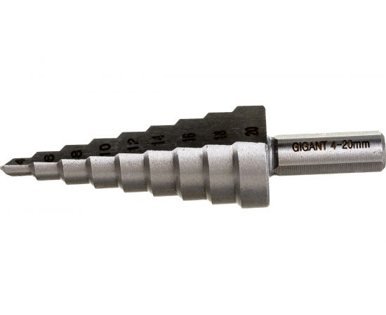 Сверло ступенчатое 4-20 мм, HSS Gigant GT-162 – изображение 2