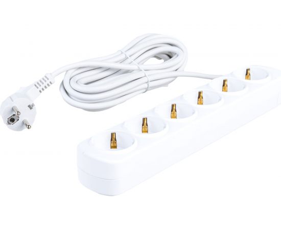 Удлинитель Lezard LETITIA с заземлением 6 входов 5 метров 721-0605-601 – изображение 2