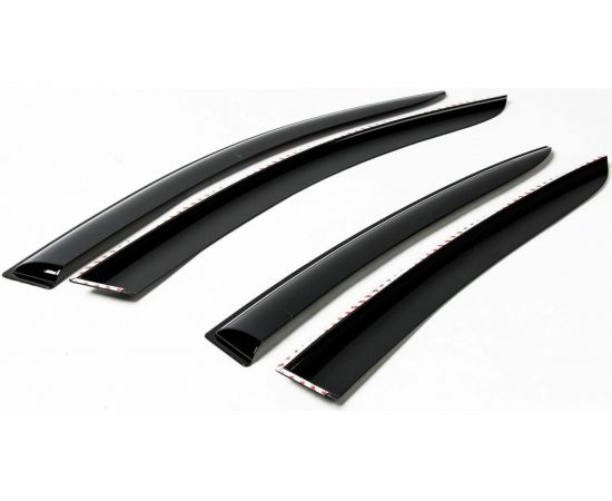 Дефлекторы окон (4 шт; литьевой ПММА) для Renault Logan I 2005-2014 AutoFlex 847302 – изображение 2