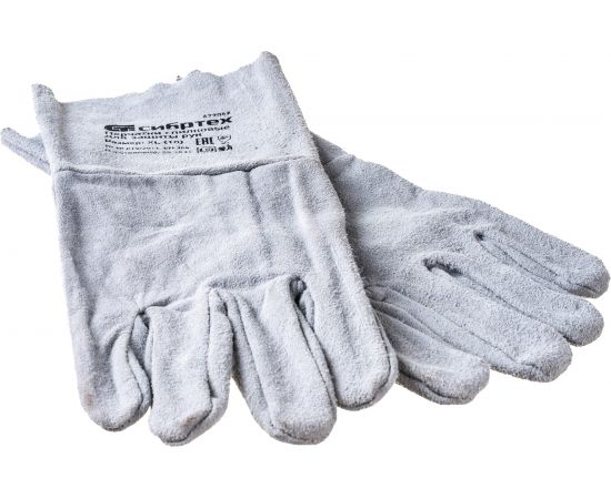 Спилковые перчатки для садовых и строительных работ СИБРТЕХ с манжетой, р. XL 679042 – изображение 3
