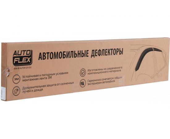 Дефлекторы окон (4 шт; литьевой ПММА) для Renault Logan I 2005-2014 AutoFlex 847302 – изображение 3