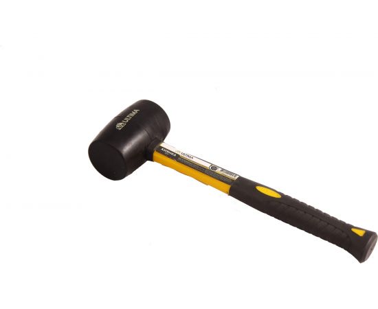 Резиновая киянка Ultima 450г, черная резина, фибергласовая рукоятка 121028 – изображение 6