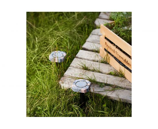 Набор отпугивателей кротов с садовым фонариком REXANT R20 2 шт. Камень 71-0087 – изображение 9