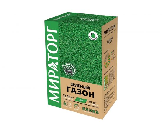 Семена газона Мираторг Зеленый газон 1 кг 1010021822 