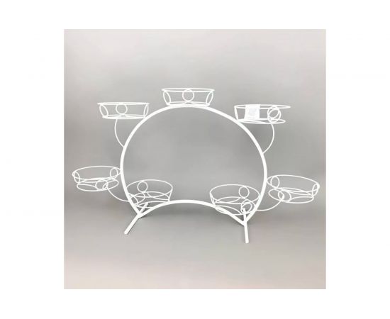 Подставка на подоконник Удачный Сезон Фиалка № 2 7 горшков, белая 2344 