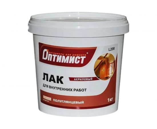 Полуглянцевый лак ОПТИМИСТ L208 1кг 00-00001573 