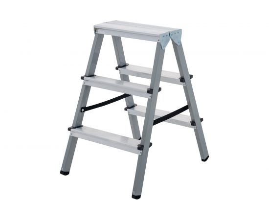 Двухсторонняя стремянка Новая Высота сталь/алюминий, 2х3 ступени 1140203 