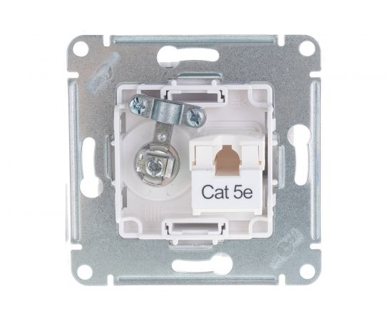 Двойная компьютерная+ТВ розетка Schneider Electric ATLASDESIGN RJ45+TV, категория 5E, ЖЕМЧУГ ATN000489 – изображение 2