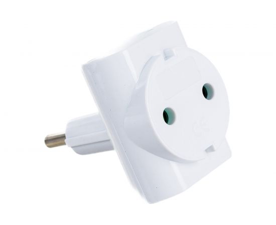 Разветвитель duwi на 3 гнезда без заземления, белый, 10A, 2200Вт, 250В 27401 8 – изображение 2
