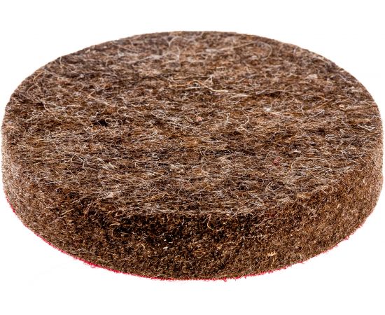 Насадка-круг войлочный грубошерстный с липучкой 125х20 мм АвтоDело 44058 14284 – изображение 2