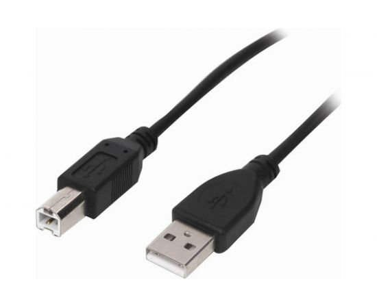 Кабель SONNEN USB 2.0 AM-BM 3м Premium медь для периферии экранированный черный 513129 – изображение 2