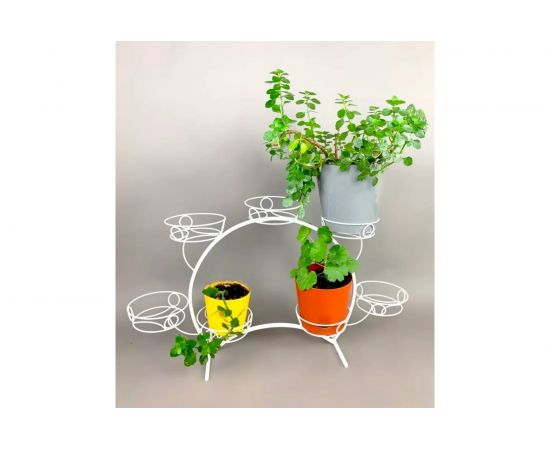 Подставка на подоконник Удачный Сезон Фиалка № 2 7 горшков, белая 2344 – изображение 2