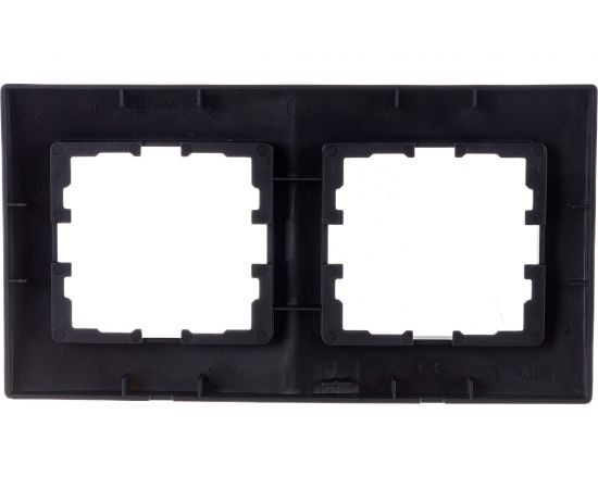Рамка Lezard, KARINA, 2-ая, горизонтальная, б/вст, чёрный бархат, 707-4200-147 – изображение 2