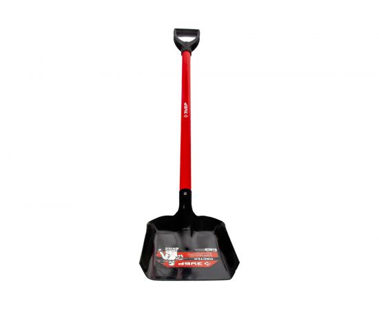 Совковая лопата МАСТЕР ЛСП, стальной черенок, с рукояткой, ЗУБР 39524 – изображение 2