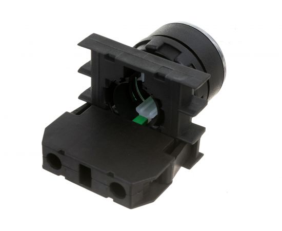 Нажимная кнопка Emas круглая зелёная, с фиксацией, 1НО, серия B, 250В AC, 4А, B100FY – изображение 2