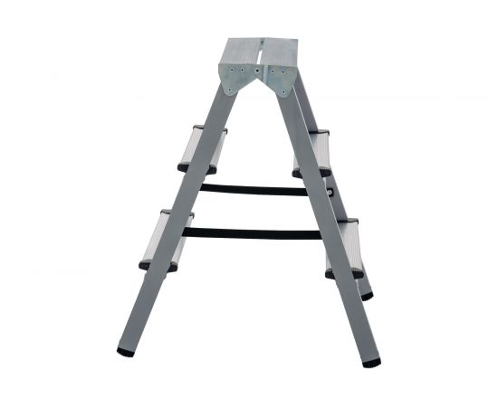 Двухсторонняя стремянка Новая Высота сталь/алюминий, 2х3 ступени 1140203 – изображение 2