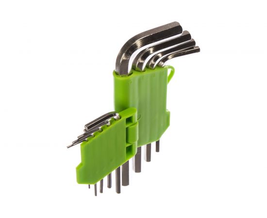 Набор коротких имбусовых ключей HEX, 1.5-10мм, 45Х, 9 шт, никель СИБРТЕХ 12317 – изображение 2