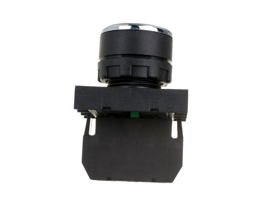 Нажимная кнопка Emas круглая зелёная, с фиксацией, 1НО, серия B, 250В AC, 4А, B100FY – изображение 3