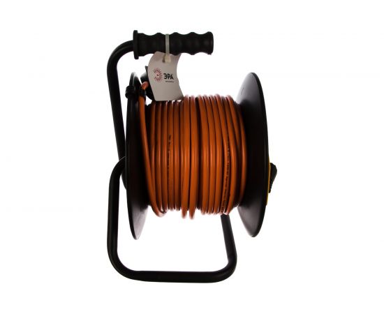 Силовой удлинитель ЭРА RPx1e3x1.5-20m, на пластиковой катушке, с заземлением, 20м, 1 гнездо, ПВС 3х1.5 Б0046837 – изображение 3