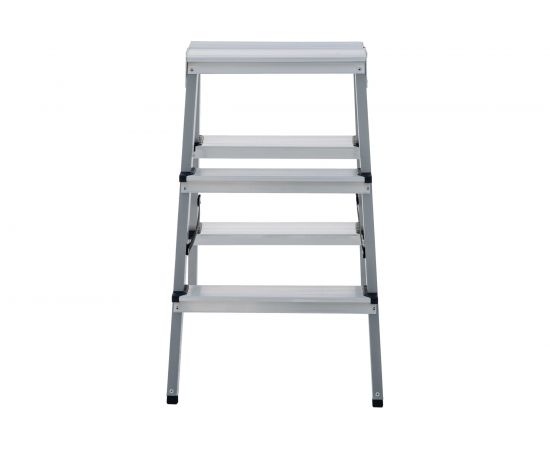 Двухсторонняя стремянка Новая Высота сталь/алюминий, 2х3 ступени 1140203 – изображение 3