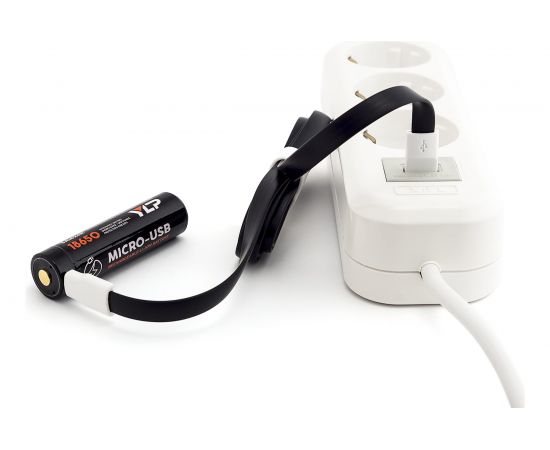 Фонарь ЯРКИЙ ЛУЧ LH-500 ACCU ENOT налобный/ручной XP-G3 500 лм, аккум. YLP 18650 2600mAh с встр. ЗУ 4606400105916 – изображение 4