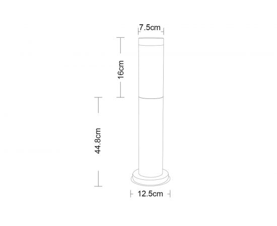 Уличный светильник Arte Lamp SALIRE A3158PA-1SS – изображение 5