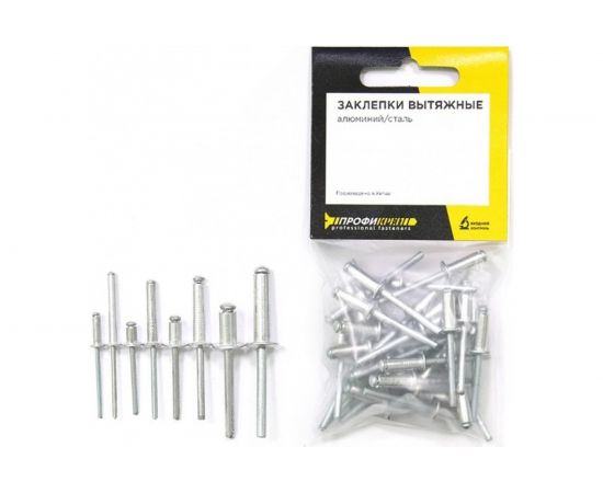 Вытяжные заклёпки Профикреп комб алюм.-сталь пакет, 4,0х08, 50 шт 114028 – изображение 6