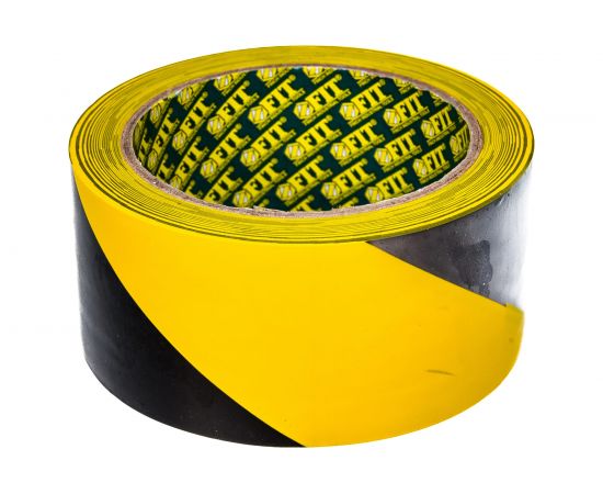Лента разметочная FIT IT черно-желтая ,50мм*25м 11859 