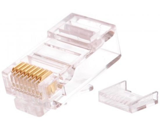 Коннектор NIKOMAX RJ45/8P8C под витую пару, круглый ввод, 100шт NMC-RJ88RZ50UD2-100 