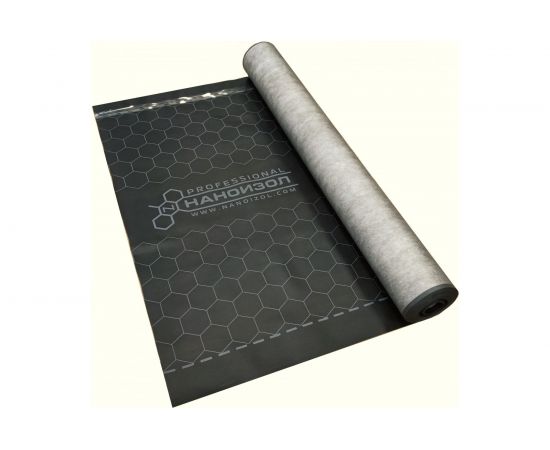 Супердиффузионная трехслойная мембрана Наноизол SD PROFESSIONAL с клеевой лентой, 70 кв. м 4610003801038 