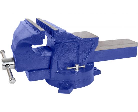 Слесарные поворотные тиски KRAFT с наковальней 200 мм KT 705211 