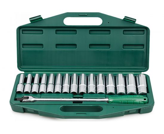 Набор торцевых головок удлиненных (10-24 мм; 1/2""; 16 шт.) Hans 4615MG 