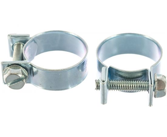 Металлические хомуты СИБРТЕХ, MINI 18-20мм, ширина 9мм, винтовой, W1, 2шт 47507 