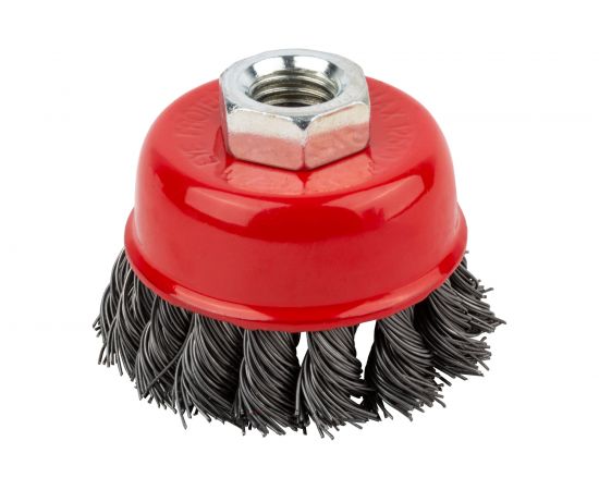 Чашечная стальная корщетка Курс для УШМ стальная 100 мм 39043 