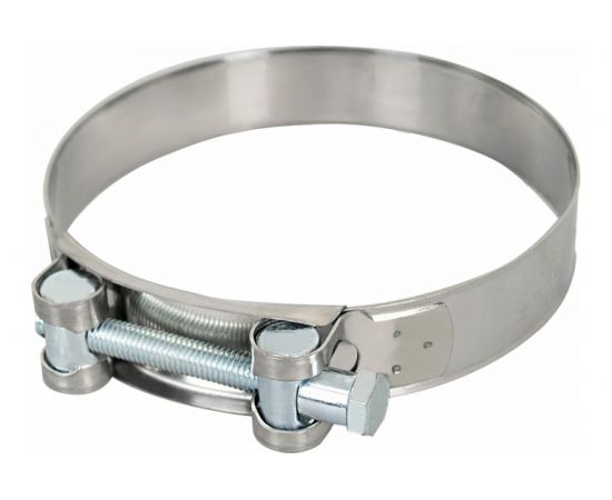 Силовой хомут Nord-Yada Д: 80-85 мм, Ш: 24 мм, Т: 1.5 мм, болт: М8х70, оцинкованная сталь 906001 