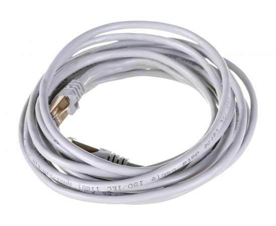 Патч-корд ЭРА Simple PC-5F-A F/UTP категория 5e, длина 5 метров, экранированный, серый, Б0051384 