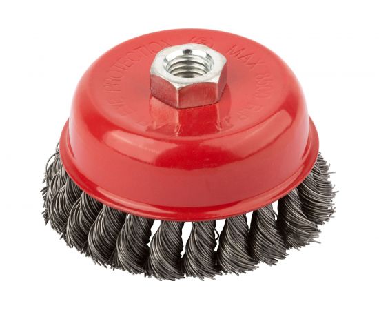 Чашечная стальная корщетка Курс для УШМ стальная 100 мм 39043 – изображение 2