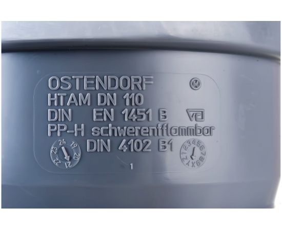 Насадная муфта канализационная Ostendorf 110 мм 115810 – изображение 2