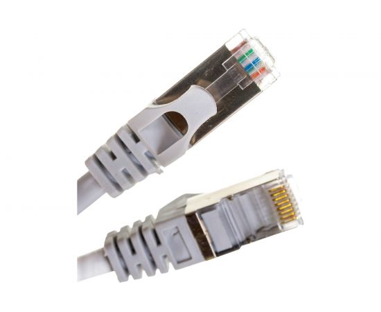 Патч-корд ЭРА Simple PC-5F-A F/UTP категория 5e, длина 5 метров, экранированный, серый, Б0051384 – изображение 2