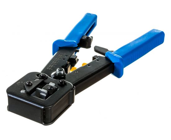 Обжимной инструмент для коннекторов LANMASTER EZ, 4P, 6P, 8P, с храповым механизмом, LAN-CRI-468R/EZ – изображение 2