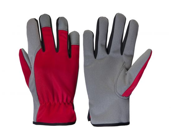 Трикотажные перчатки Jeta Safety Motor красный/серый JLE621-8/M – изображение 2