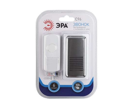 Беспроводной звонок ЭРА C96, от сети, новая упаковка Б0018973 – изображение 3