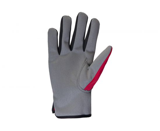 Трикотажные перчатки Jeta Safety Motor красный/серый JLE621-8/M – изображение 3