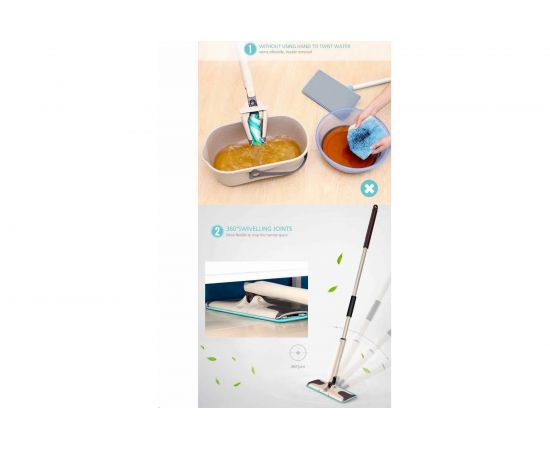 Швабра-полотер с механизмом складного отжима Boomjoy Twist, F4 KGJY8748 – изображение 3