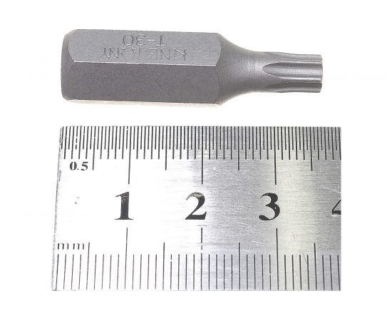 Бита торцевая 10 мм, TORX с отверстием, Т30Н, L=36 мм KING TONY 163630U – изображение 4