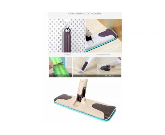 Швабра-полотер с механизмом складного отжима Boomjoy Twist, F4 KGJY8748 – изображение 4