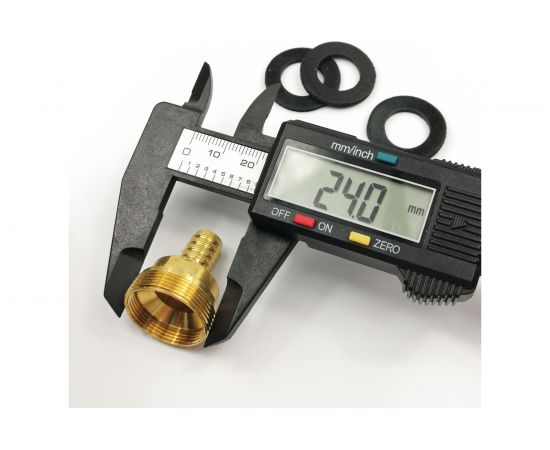 Переходник для смесителя Профитт М24 НР - М22 ВР под шланг 8 мм 2220191 – изображение 5