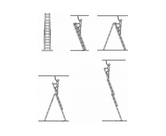 Трехсекционная лестница Новая Высота 3x14 604314 – изображение 5