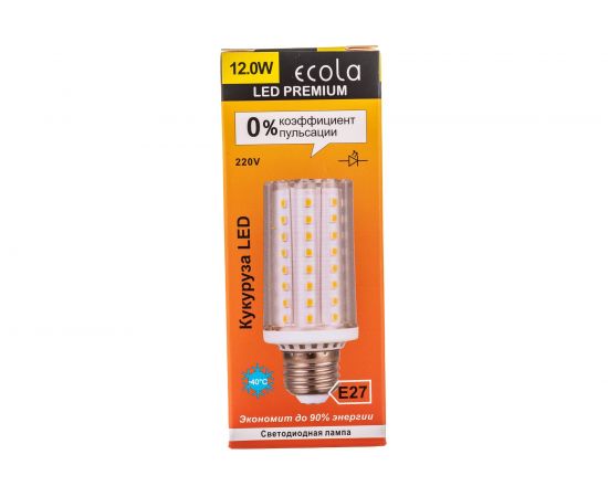 Светодиодная лампа Ecola Corn LED Premium 12,0W 220V E27 3000K кукуруза 72LED 120x41 Z7NW12ELC – изображение 8
