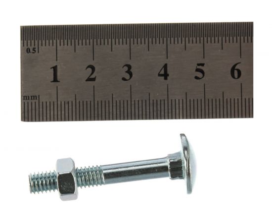 Мебельный болт Tech-Krep DIN603 оцинк. М6х40 с гайкой 8 шт 108762 – изображение 8